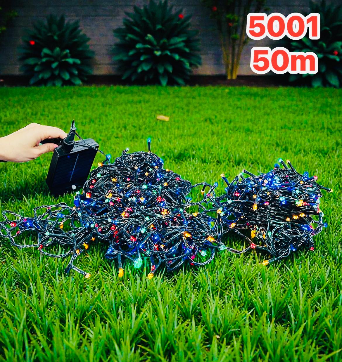 LUCES LED NAVIDAD PISCA PISCA SOLAR 50M