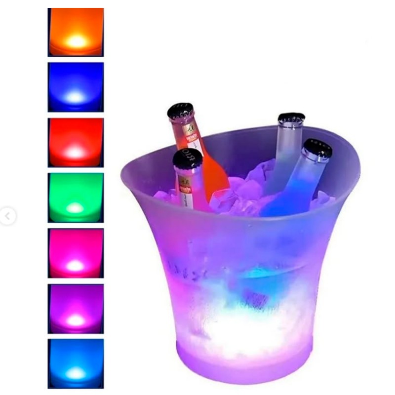 Champañera con Bluetooth y luces